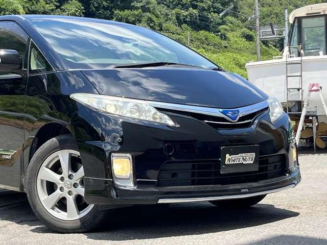 エスティマハイブリッド Ｘ　ＨＶバッテリ－１年保証　　モデリスタエアロ　フルセグＴＶ　ナビ　ＨＩＤ　　Ｂｌｕｅｔｏｏｔｈ接続　盗難防止装置　スマートキー　電動スライド　純正ＡＷ　アダプティブヘッドライト　フォグライト（17枚目）