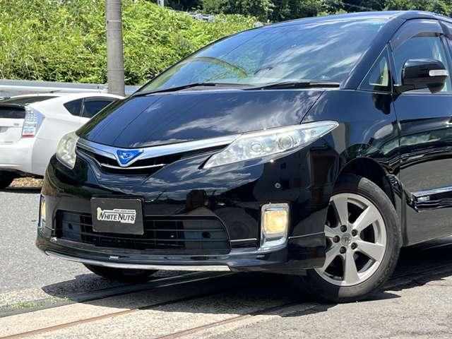 エスティマハイブリッド Ｘ　ＨＶバッテリ－１年保証　　モデリスタエアロ　フルセグＴＶ　ナビ　ＨＩＤ　　Ｂｌｕｅｔｏｏｔｈ接続　盗難防止装置　スマートキー　電動スライド　純正ＡＷ　アダプティブヘッドライト　フォグライト（18枚目）