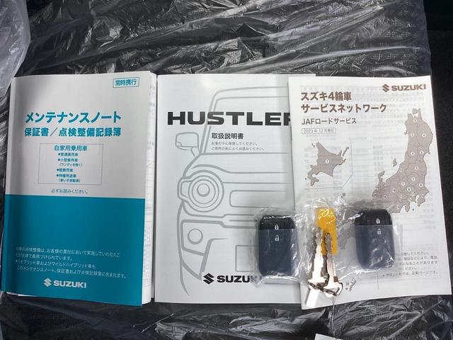 ハスラー ハイブリッドＧ　４ＷＤ　届出済未使用車　スズキセーフティサポート　クールカーキメタリック　スノーモード　ヒルディセントコントロール　運転席助手席シートヒーター　オートエアコン　ＬＥＤヘッドライト　スマートキー　１５インチスチールホイール（32枚目）