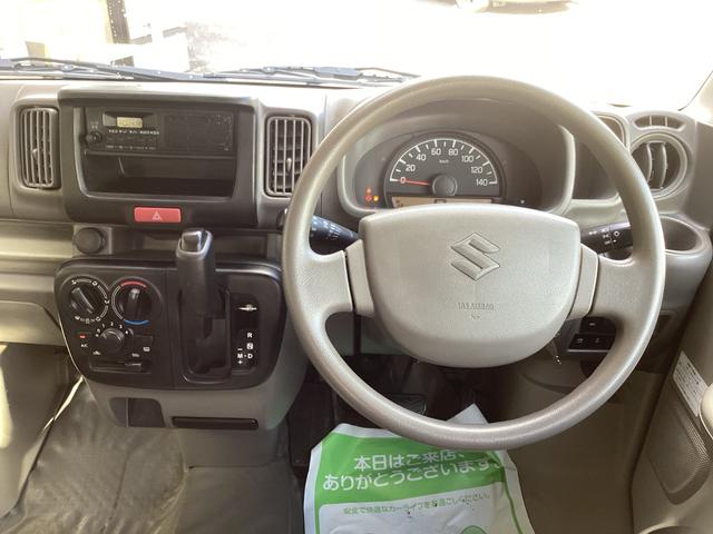 エブリイ ＰＣ　ハイルーフ　パートタイム４ＷＤ　スペリアホワイト　レーダーブレーキサポート装着車　純正オーディオ　ＥＴＣ　両側スライドドア　ライトレベライザー　キーレスエントリー　社外アルミホイール　ＬＥＤヘッドライト　横滑り防止装置（13枚目）