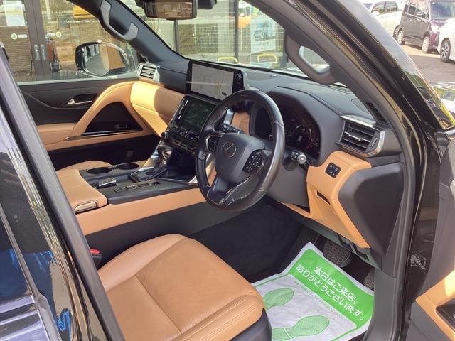 ＬＸ ＬＸ６００　モデリスタフルエアロ　オフロード用フロントグリル　ワンオーナー　純正コネクティッドナビ　フルセグ　ＴＶキット　ミラキャスト　全方位カメラ　茶革電動メモリーシート　サンルーフ　全方位ドラレコ　ＥＴＣ　クールＢＯＸ　ステアリングヒーター　２２インチＡＷ（11枚目）