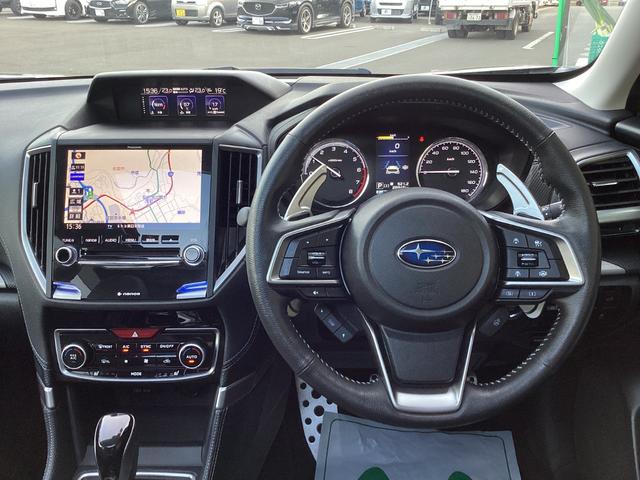 フォレスター プレミアム 4WD 純正8型ナビ フルセグTV ブルートゥース DVD再生 サイド・バックカメラ ETC ドラレコ サンルーフ 黒革電動シート シートヒーター パワーバックドア 柿本マフラー 社外18インチAW LED(13枚目)