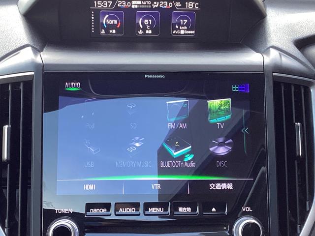 フォレスター プレミアム 4WD 純正8型ナビ フルセグTV ブルートゥース DVD再生 サイド・バックカメラ ETC ドラレコ サンルーフ 黒革電動シート シートヒーター パワーバックドア 柿本マフラー 社外18インチAW LED(18枚目)