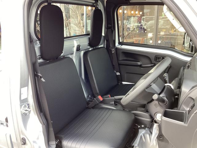 ハイゼットトラック スタンダード　４ＷＤ　届出済未使用車　スマートアシスト　ＡＭＦＭラジオ　電動式パワーステアリング　マニュアルエアコン　プリントレザーシート　リヤコンビネーションランプ　スーパーＵＶカットガラス　クリーンエアフィルター　クリアランスソナー（22枚目）