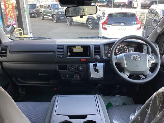 ハイエースバン ロングＤＸ　ＧＬパッケージ　５ドア　４ＷＤ　登録済未使用車　トヨタセーフティセンス　プリクラッシュセーフティ　レーンキープ　クリアランスソナー　オプティトロンメーター　パノラミックビューモニター　リアクーラー　リアヒーター　ＡＣ１００Ｖ　ＬＥＤヘッドランプ（15枚目）