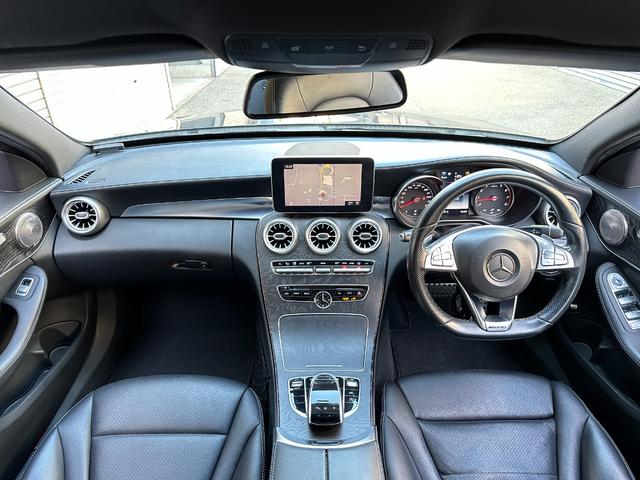 Ｃクラス Ｃ１８０アバンギャルド　ＡＭＧライン　記録簿９枚・Ｃ４３仕様・ＫＷ製車高調・１９インチ・パナメリカーナグリル・エアコンエアベント・ＡＭＧエアロ＆アルミ＆エンブレム・ハンコック２０２４年製タイヤ・キー２本完備・レーダーセーフティパッケージ（8枚目）