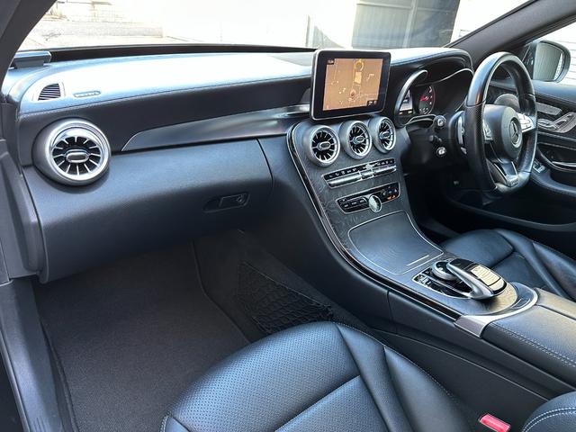 Ｃクラス Ｃ１８０アバンギャルド　ＡＭＧライン　記録簿９枚・Ｃ４３仕様・ＫＷ製車高調・１９インチ・パナメリカーナグリル・エアコンエアベント・ＡＭＧエアロ＆アルミ＆エンブレム・ハンコック２０２４年製タイヤ・キー２本完備・レーダーセーフティパッケージ（50枚目）