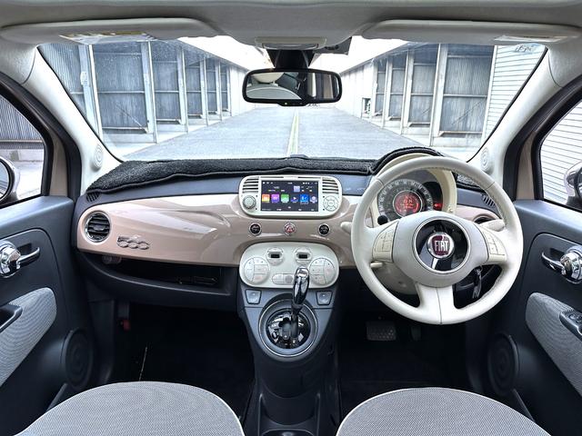 ５００ １．４　１６Ｖ　ラウンジ　専用設計アンドロイドナビ・ＥＴＣ・新品バッテリー・ガラスルーフ・１５インチアルミ・ダウンサス・キーレス・ベージュカラー（5枚目）