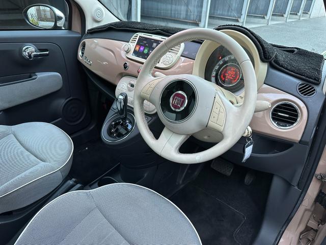 ５００ １．４　１６Ｖ　ラウンジ　専用設計アンドロイドナビ・ＥＴＣ・新品バッテリー・ガラスルーフ・１５インチアルミ・ダウンサス・キーレス・ベージュカラー（35枚目）