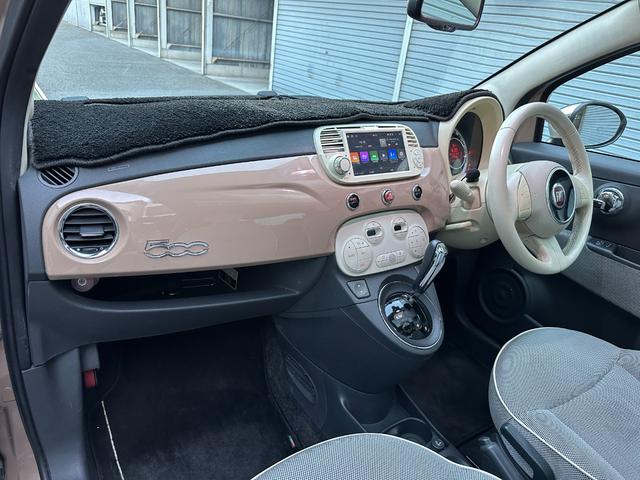 ５００ １．４　１６Ｖ　ラウンジ　専用設計アンドロイドナビ・ＥＴＣ・新品バッテリー・ガラスルーフ・１５インチアルミ・ダウンサス・キーレス・ベージュカラー（36枚目）