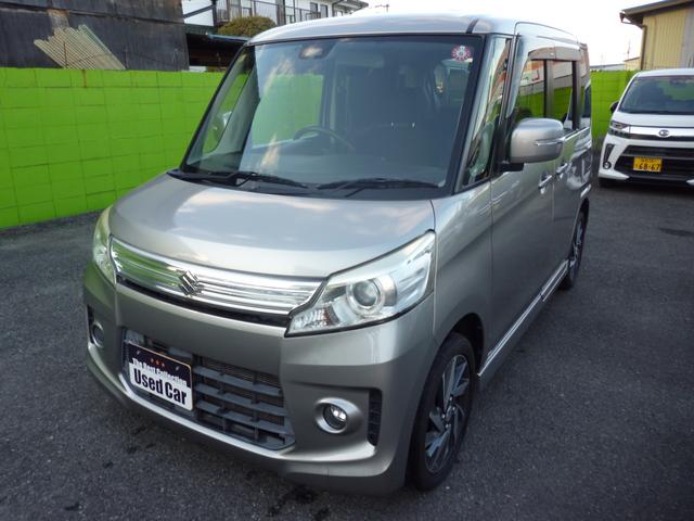 スペーシアカスタム TS ターボ/4WD/両側パワスラ/メモリーナビ/バックカメラ/エンジンスターター/衝突被害軽減ブレーキ(2枚目)