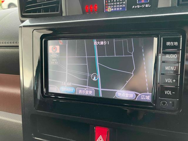 ルーミー Ｇ　４ＷＤ　車検Ｒ８年９月まで　バックカメラ　ナビ　ＴＶ　両側電動スライドドア　オートクルーズコントロール　オートライト　スマートキー　アイドリングストップ　電動格納ミラー　盗難防止システム　衝突安全ボディ（4枚目）