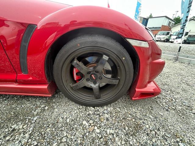 ＲＸ－８ タイプＳ　ヴェイルサイドフルエアロ／ＲＥＣＡＲＯフルバケ／ＲＡＹＳ１８インチ／ＤＩＲＥＺＺＡタイヤバリ山／ＨＫＳハイパーマックス車高調／ＧＴウイング／ナビ／Ｂｌｕｅｔｏｏｔｈ／ドラレコ／ＥＴＣ／中期型／６ＭＴ（20枚目）