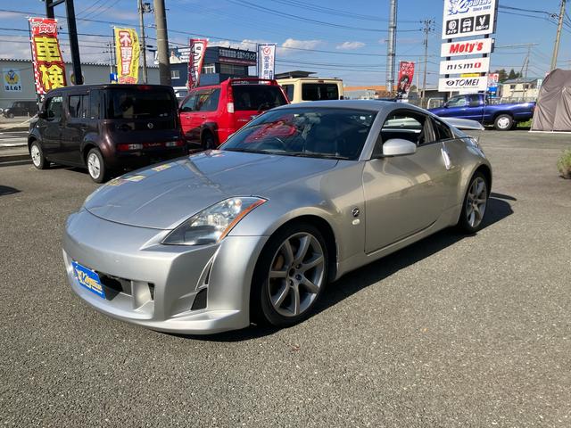 フェアレディZ バージョンST 純正ナビ不良、スカイライン純正アルミホイール、社外フロントバンパー、リヤスポイラー、社外マフラー(7枚目)