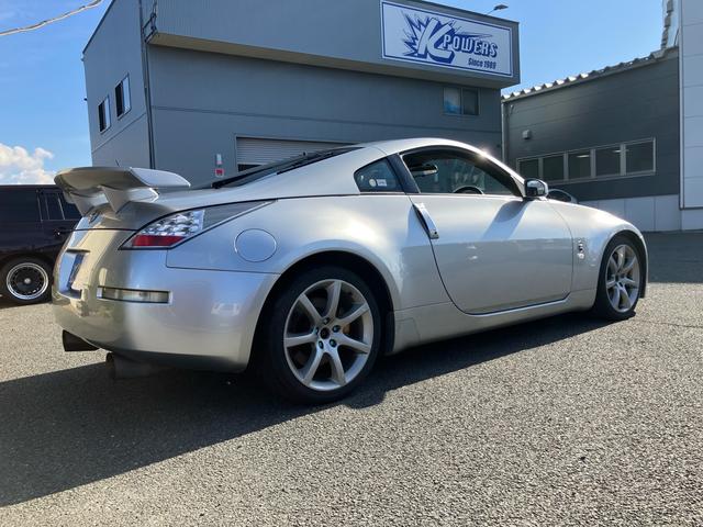 フェアレディZ バージョンST 純正ナビ不良、スカイライン純正アルミホイール、社外フロントバンパー、リヤスポイラー、社外マフラー(8枚目)