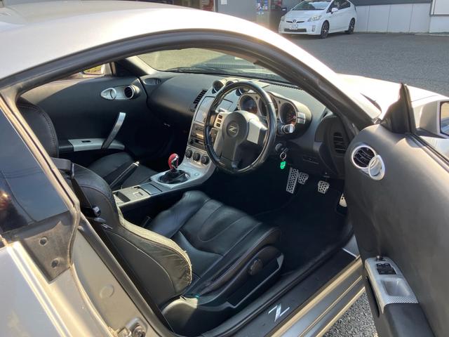 フェアレディZ バージョンST 純正ナビ不良、スカイライン純正アルミホイール、社外フロントバンパー、リヤスポイラー、社外マフラー(14枚目)