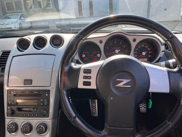 フェアレディZ バージョンST 純正ナビ不良、スカイライン純正アルミホイール、社外フロントバンパー、リヤスポイラー、社外マフラー(15枚目)