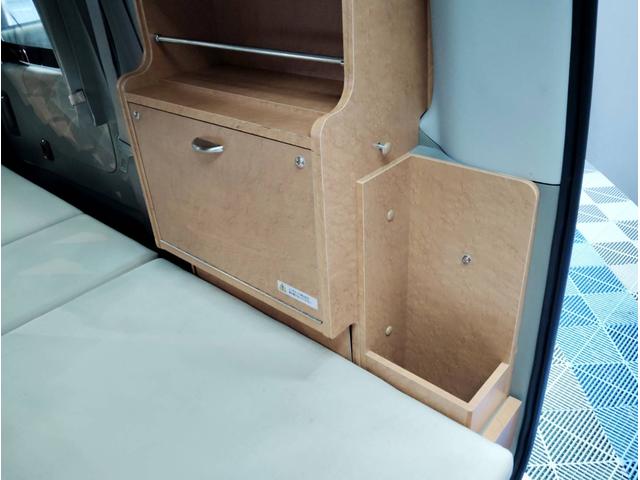 アトレーワゴン カスタムターボＲＳリミテッド　Ｄクラフト楽旅キット　ベットキット　キャンピング　社外ナビ　テレビ　走行中視聴可　バックカメラ　ドラレコ　ＥＴＣ　左パワスラ　ターボ　ＭＯＭＯウッドステアリング　ウッドパネル　ＨＩＤヘッド　ＬＥＤ化（46枚目）