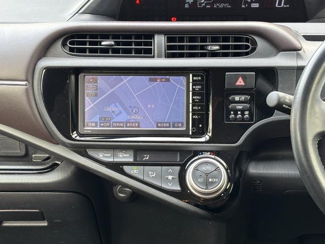 アクア G 車検R9.10.7 純正SDナビ フルセグTV Bluetooth プッシュスタート クルーズコントロール スマートキー(2枚目)