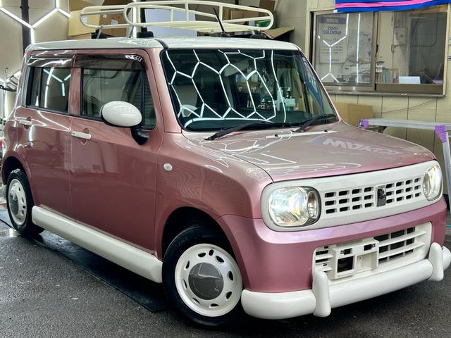 アルトラパン G フルエアアロ ルーフキャリア フルセグナビBluetoothバックカメラ スマートキー ETC シートカバー 24カ月点検整備 HID セラミックコーティング施工 内装クリーニング 修復歴なし(8枚目)