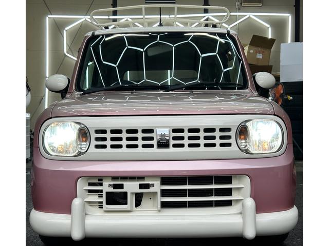 アルトラパン G フルエアアロ ルーフキャリア フルセグナビBluetoothバックカメラ スマートキー ETC シートカバー 24カ月点検整備 HID セラミックコーティング施工 内装クリーニング 修復歴なし(9枚目)