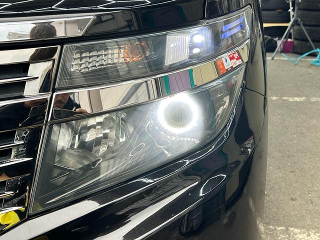 エルグランド ライダー　ブラックライン　黒本革シート　インパルエアロインパルマフラー　Ｗサンルーフ　黒革シート　オーテック　ニスモ１８インチアルミ　ダクトボンネット　フルセグナビＢｌｕｅｔｏｏｔｈバックカメラ　２４カ月点検整備セラミックコーティング施工（12枚目）