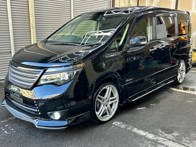 セレナ ハイウェイスター　Ｖセレクション＋セーフティ　ＳＨＶ　ロジャムエアロロジャム４本出しマフラー　フルセグナビＢｌｕｅｔｏｏｔｈバックカメラフリップダウンモニター　両側電動スライドドア　グノーシス１９インチアルミ　セラミックコーティング施工　スマートキー（13枚目）