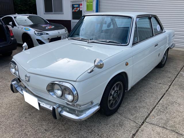 コンテッサ 1300 クーペ 社外アルミ 走行24683Km 8トラ 社外ラジオ 車検整備付 4速ミッション ホワイト PD300(5枚目)