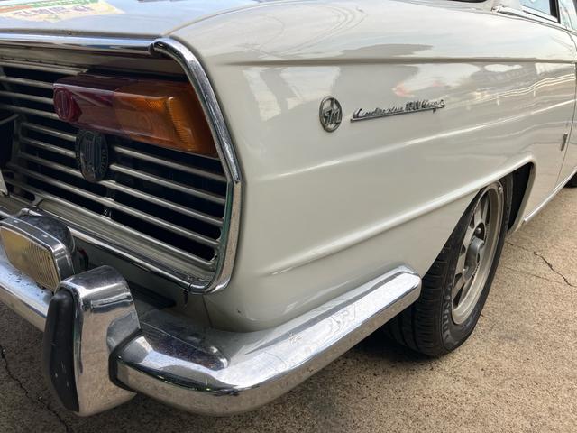 コンテッサ 1300 クーペ 社外アルミ 走行24683Km 8トラ 社外ラジオ 車検整備付 4速ミッション ホワイト PD300(35枚目)