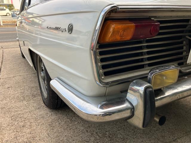 コンテッサ 1300 クーペ 社外アルミ 走行24683Km 8トラ 社外ラジオ 車検整備付 4速ミッション ホワイト PD300(36枚目)