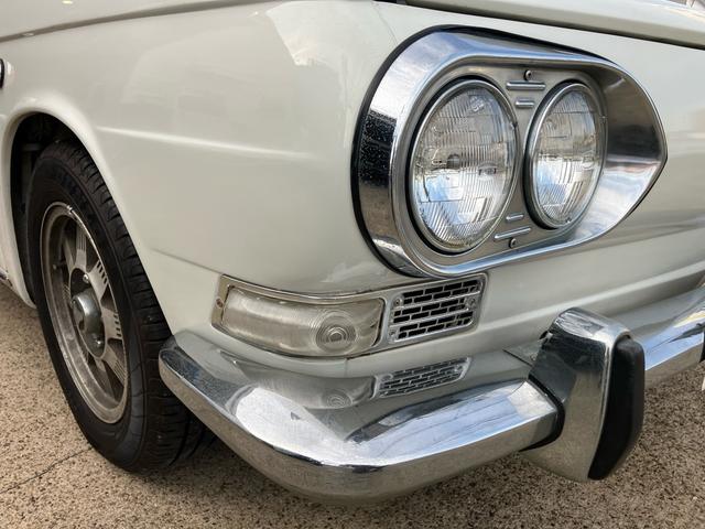 コンテッサ 1300 クーペ 社外アルミ 走行24683Km 8トラ 社外ラジオ 車検整備付 4速ミッション ホワイト PD300(38枚目)