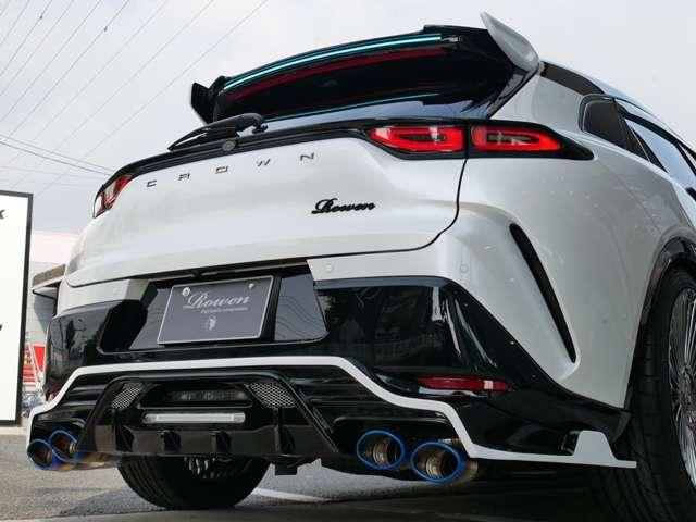 クラウンスポーツ ２．５　Ｚ　Ｅ－Ｆｏｕｒ　新品Ｒｏｗｅｎフルエアロ　新品ＷＯＲＫ　ＥＭＩＴＺ　ＳＴＲＡＨＬ２１ＡＷ　新品タイヤ　新品ＲＳＲ車高調　パノラマルーフ　本革サンドブラウン　デジタルインナーミラー　禁煙　追加カスタムオーダー可（25枚目）