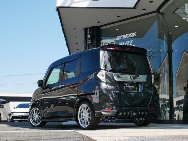 ルーミー カスタムＧ　新品Ｒｏｗｅｎエアロ　新品４本出しマフラー　新品ＷＯＲＫ１７インチＡＷ　新品ＲＳＲダウンサス　全周囲カメラ　前後ドラレコ　シートヒーター　禁煙　追加カスタムオーダー可（2枚目）