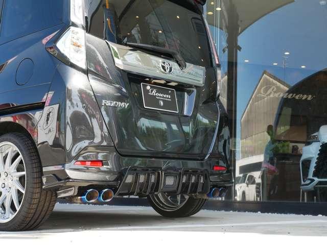 ルーミー カスタムＧ　新品Ｒｏｗｅｎエアロ　新品４本出しマフラー　新品ＷＯＲＫ１７インチＡＷ　新品ＲＳＲダウンサス　全周囲カメラ　前後ドラレコ　シートヒーター　禁煙　追加カスタムオーダー可（15枚目）
