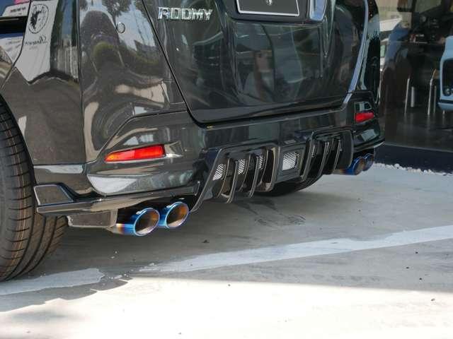 ルーミー カスタムＧ　新品Ｒｏｗｅｎエアロ　新品４本出しマフラー　新品ＷＯＲＫ１７インチＡＷ　新品ＲＳＲダウンサス　全周囲カメラ　前後ドラレコ　シートヒーター　禁煙　追加カスタムオーダー可（16枚目）