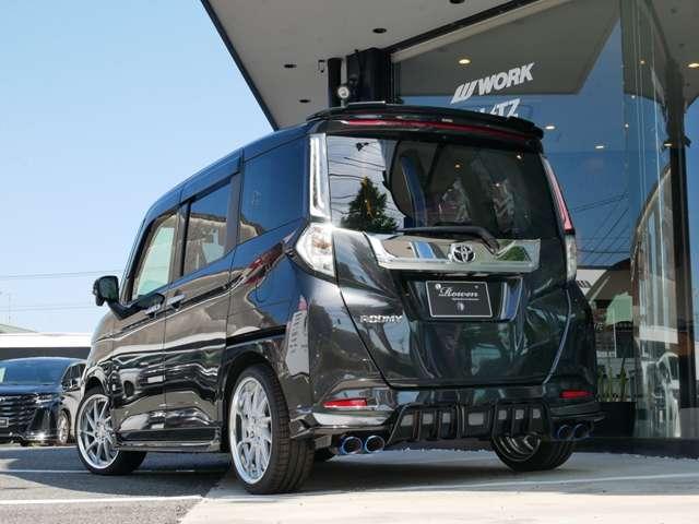 ルーミー カスタムＧ　新品Ｒｏｗｅｎエアロ　新品４本出しマフラー　新品ＷＯＲＫ１７インチＡＷ　新品ＲＳＲダウンサス　全周囲カメラ　前後ドラレコ　シートヒーター　禁煙　追加カスタムオーダー可（22枚目）