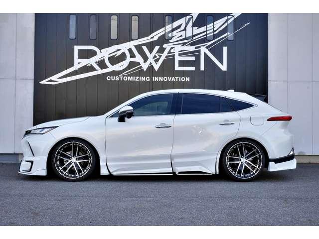 ハリアー G ROWENエアロ 4本出しマフラー 21AW 車高調  Tセーフティ Dオーディオ Bカメラ 追加カスタムオーダー可(4枚目)