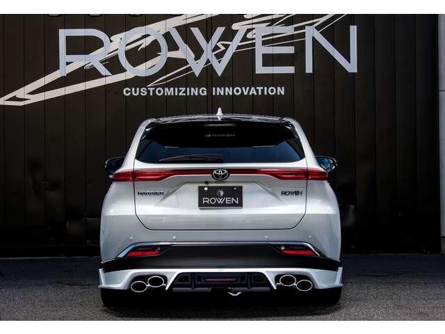 ハリアー G ROWENエアロ 4本出しマフラー 21AW 車高調  Tセーフティ Dオーディオ Bカメラ 追加カスタムオーダー可(11枚目)