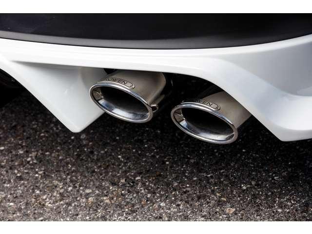 ハリアー G ROWENエアロ 4本出しマフラー 21AW 車高調  Tセーフティ Dオーディオ Bカメラ 追加カスタムオーダー可(12枚目)