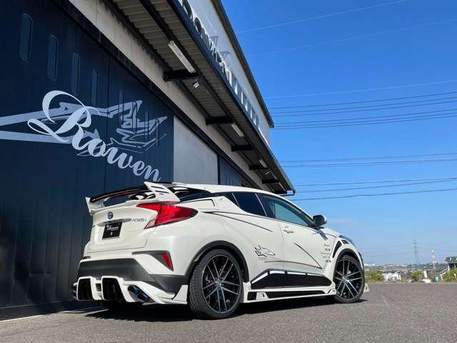C-HR ハイブリッド 1.8 S ROWENエアロKIT BLITZ車高調 20インチAW 4本出しマフラー オリジナルフロアマット  追加カスタムオーダー可(3枚目)