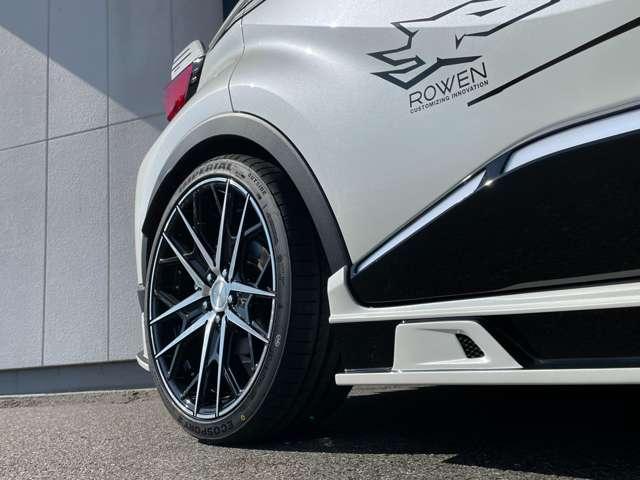 C-HR ハイブリッド 1.8 S ROWENエアロKIT BLITZ車高調 20インチAW 4本出しマフラー オリジナルフロアマット  追加カスタムオーダー可(5枚目)