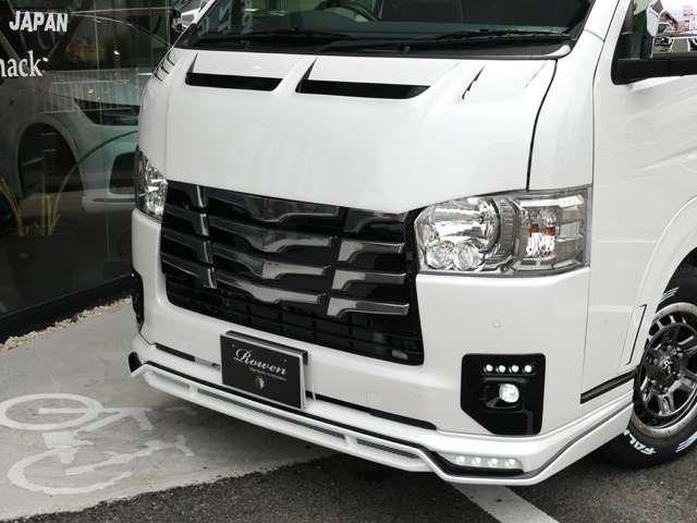 ハイエースバン スーパーGL ダークプライムII ロングボディ ROWENボディKIT 玄武ダウンKIT WORK16AW ファルケンタイヤ 全周囲カメラ Dミラー 全周囲カメラ 追加カスタムオーダー可(3枚目)