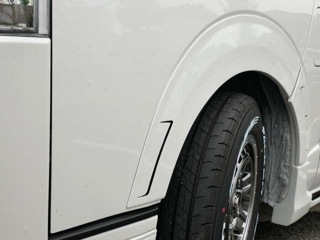ハイエースバン スーパーGL ダークプライムII ロングボディ ROWENボディKIT 玄武ダウンKIT WORK16AW ファルケンタイヤ 全周囲カメラ Dミラー 全周囲カメラ 追加カスタムオーダー可(8枚目)