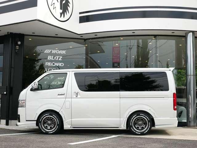 ハイエースバン スーパーGL ダークプライムII ロングボディ ROWENボディKIT 玄武ダウンKIT WORK16AW ファルケンタイヤ 全周囲カメラ Dミラー 全周囲カメラ 追加カスタムオーダー可(16枚目)