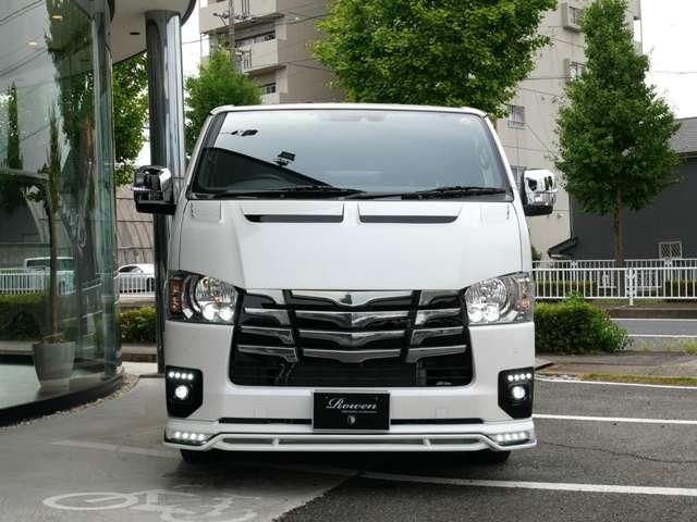 ハイエースバン スーパーGL ダークプライムII ロングボディ ROWENボディKIT 玄武ダウンKIT WORK16AW ファルケンタイヤ 全周囲カメラ Dミラー 全周囲カメラ 追加カスタムオーダー可(22枚目)