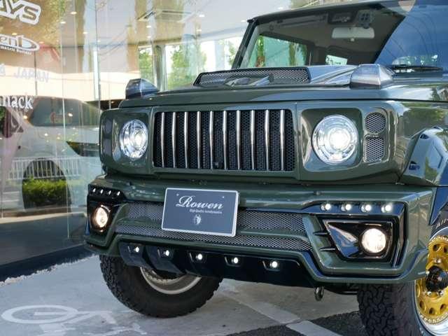 ジムニーシエラ JC Rowenボディキット Rowen3本出しマフラー 1inchリフトUP WORK16inAW ATタイヤ LEDテール 追加カスタムオーダー可(9枚目)