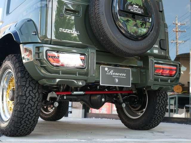 ジムニーシエラ JC Rowenボディキット Rowen3本出しマフラー 1inchリフトUP WORK16inAW ATタイヤ LEDテール 追加カスタムオーダー可(18枚目)