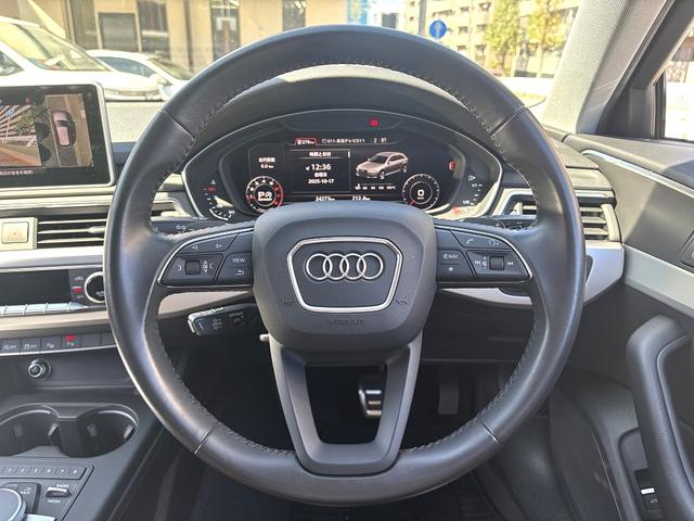 Ａ４アバント ２．０ＴＦＳＩ　アシスタンスｐｋｇ・マトリクスＬＥＤ・バーチャルコックピット・Ａｕｄｉプレセンス・サイドアシスト・アクティブレーンアシスト・アダプティブクルーズコントロール・パワーバックドア・車両取説・スペアキー（39枚目）