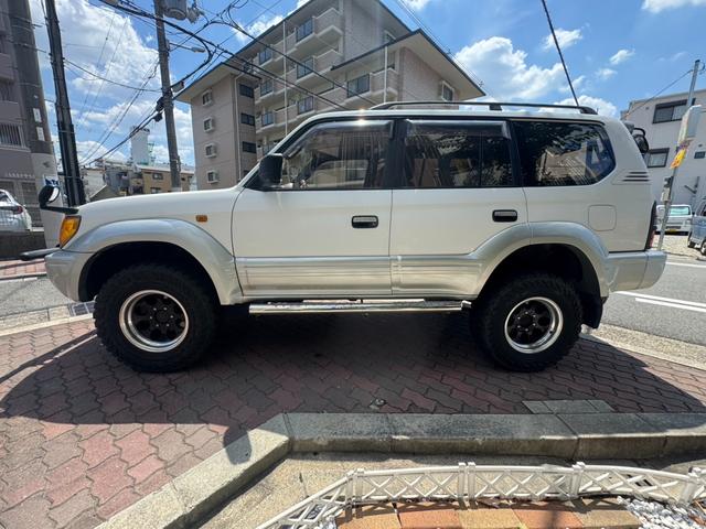 ランドクルーザープラド ＴＸ　ＮＯＸ－ＰＭ適合／丸目変換／ターボタイマー／ＥＴＣ／茶シートカバー／ディーゼル適合車／証明書付／Ｔベルト交換履歴有（38枚目）