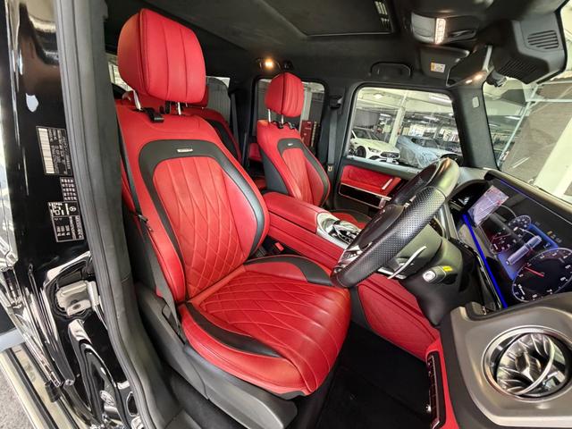 Ｇクラス Ｇ６３　ＡＭＧレザーエクスクルーシブパッケージ　赤本革シート／３６０°ドラレコ／レーダー探知機／ＴＶキャンセラー（22枚目）